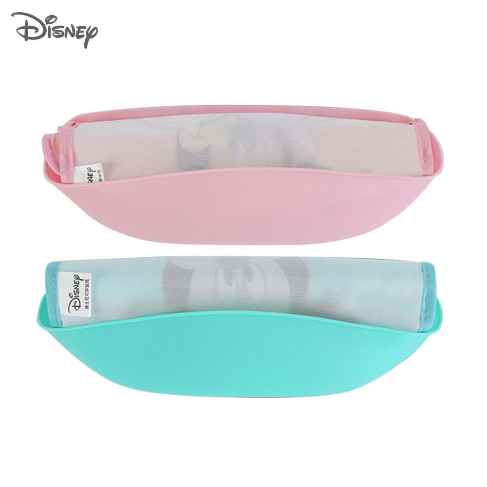 Disney Silicone Baby Dinner Bib Combination Leak-proof Pocket and Baby Burp cloths Detachable baby stuff for newborns